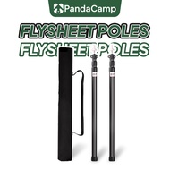 Adjustable Tarp Poles Camping Flysheet Poles Tent Tiang Khemah Boleh Laras Berkelah Hiking Picnic