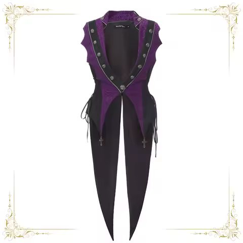 - Eternal Crimson Moon Forest - Ouji Lolita Tailcoat Jacket by Immortal Thorn