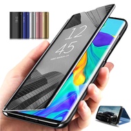 Mirror Flip Case For Vivo V20se Vivo V20 Vivo V17 Pro Vivo V15 Pro Vivo V11i V11 V11 Pro Vivo V9 V9 Youth , Mirror Surface Case Clear View Mirror Flip Leather Stand Phone Cover