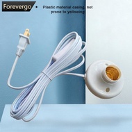 FOREVERGO E27 Lamp Holder with Cable Bulb Cord 4.6 Meter US-Plug DIY Bulb Extension Cord Pendant Lig