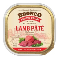 (Bundle of 16) Technopets Bronco Dog Wet Food Lamb Pate Tray 100g