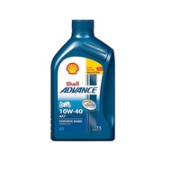 4T SHELL AX7 10W-40 1LITRE API SM JASO MA2 SYNTHETIC