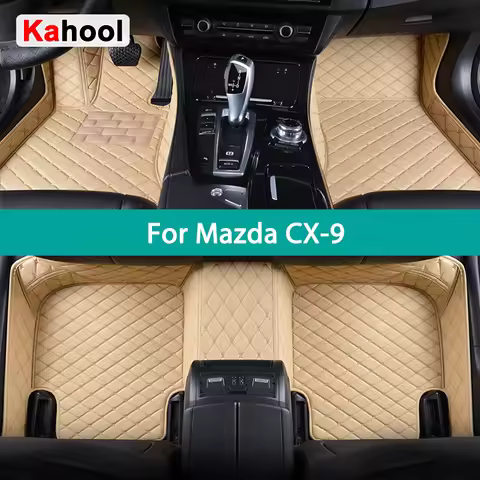 KAHOOL Custom Car Floor Mats For Mazda CX9 CX-9 2006-2015 Auto Carpets Foot Coche Accessorie
