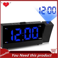 [OnLive] Projection Alarm Clock Large Digital 180 ° Rotatable Clock Dual Alarm with FM Radio Bedside 2 USB Charging Port