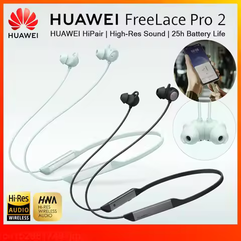 Original Huawei FreeLace Pro 2 Earphones Active Noise Cancellation Headphones Bluetooth Wireless Ear