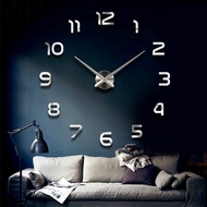 store Fashion 3D big size wall clock mirror sticker DIY brief living room decor meetting room wall c