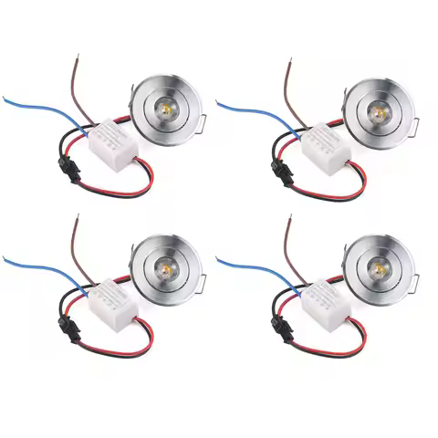 DC 12V 24V Recessed LED Down Lights 3W 40mm Hole Yacht Boat Ship Light RV Touring Solar Power LED Pu