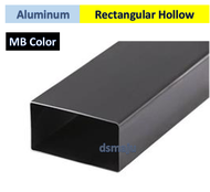 DSMAJU Black Color Aluminum Rectangular Hollow Bar MB Aluminium Hollow Bar Aluminum Hollow