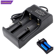 LOVETOUCH 2 Slots Dual 18650 Lithium Battery Charger for 18650 14650 Charging 4.2 / 3.7 V Rechargeab