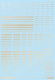 Ashita Decal GM Line Decal #7 "Straight Line #1" Gold