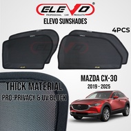 ELEVO Mazda CX30 CX-30 Magnetic Sunshade Magnet Shade Sun Protection 4pcs