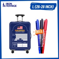 Bon Voyage Sarung Bagasi Haji Umrah Luggage Beg Cover Mekah Sarung Anjal Dust Proof Case Luggage Pro