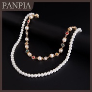 PANPIA Exquisite Luxury Imitation Flower Pants Chain Hip Hop Waist Chain Versatile Jeans Chain Fashi