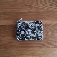 mina perhonen rosy ポーチ 　beige 薔薇 刺繍　刺繍包
