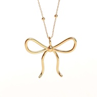 RINDA - Soft Ribbon pendant 🎀 (gold/silver) (สร้อยคอ)
