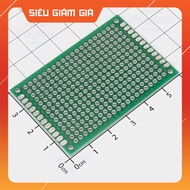 [3 Pieces]- FR4 PCB Solder Test Board 4x6cm Green Coated 2 Sides SmartFix Components