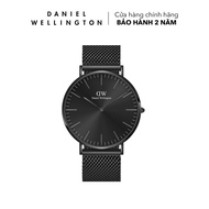 Đồng hồ Daniel Wellington dây lưới thép - DW00100632 40 mm Classic 40 Ashfield B Onyx Mặt Đá Onyx Vỏ
