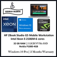 [GAME/DESIGN/PS]HP ZBook Studio G5 Mobile Workstation Intel Xeon E-2186M 6 Cores 16GB RAM / 512GB SSD / Win10 Pro
