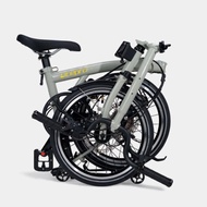 Litepro D9K 16 Inch 9 Speed Tri-fold Bicycle Hydraulic Disc Brakes Chromium Molybdenum Steel Frame B