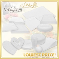 1 PC - POLYFOAM/WHITE FOAM/SQUARE FOAM/BALL FOAM/LOVE FOAM/CIRCLE FOAM/CYLINDER FOAM/WAVE FOAM/