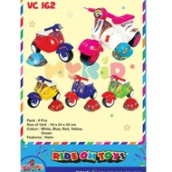 Classic Sarimin Push Mini Vespa Motorcycle Toy for Children with 3 Wheels VC162 (FREE HELMET) –GBG.1