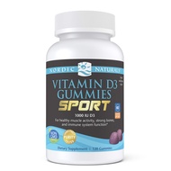 Vitamin D3 Gummies Sport, Wild Berry - 120 Gummies - 1000 IU Vitamin D3 - NSF Certified - Healthy Bo