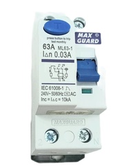 Maxguard 63A / 2P ELCB (30mA/ 100mA/ 300mA)