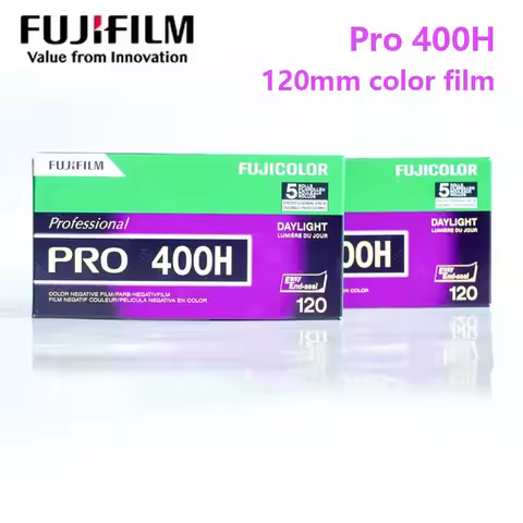 Original Fujifilm Instax Mini 120 Color Film Photo Paper PRO400H 120 Negative 1/2/3/4/5 Rolls For FU