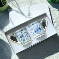 Japan Narumi Lan Series Gold-Painted Plum Bone China Cup Double Mug Couple Water Cup 330ML Gift Box