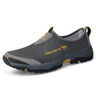 Sepatu Hiking Pria Casual Sepatu Slip On Tanpa Tali Gunung Outdoor Tracking Sepatu Mendaki Anti Slip