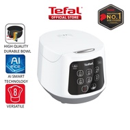 Tefal Easy Compact Fuzzy Logic Rice Cooker 1L RK7301 – 8 Programmes AI 4-Layer Spherical Pot Easy to Clean 5.5 Cups