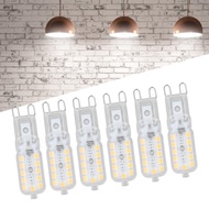 floorr Haofy 6pcs G9 LED Bulb 5W Transparent Cover 22LED Dimmable Light for Ceiling Wall Table Repla