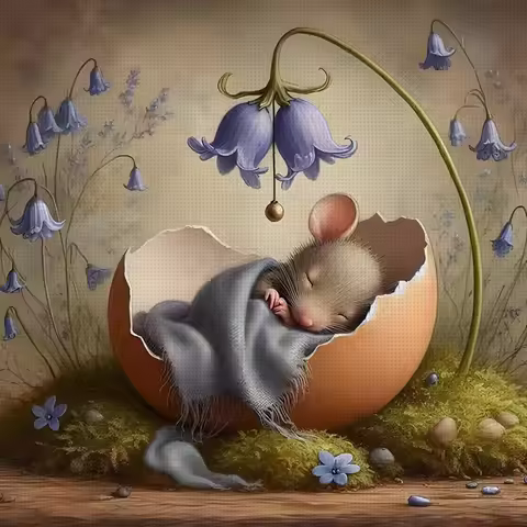 Bluebell Lullaby Cross Stitch Kit DIY 11CT Embroidery Home Wall Decor Gift Handmade Material Framele