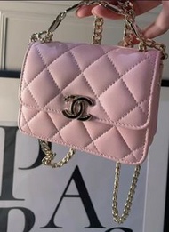 Chanel 粉紅 Chanel字手柄包