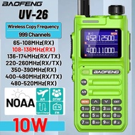Baofeng UV-26 Walkie Talkie 10W Wireless Copy Frequency Multi Bnad AM FM 999CH Long Range NOAA Weath
