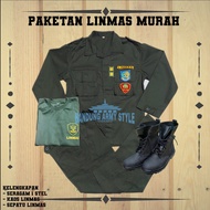BAJU SERAGAM LINMAS TERBARU .PAKET SERAGAM LINMAS.SERAGAM LINMAS HIJAU ARMY.SERAGAM HANSIP