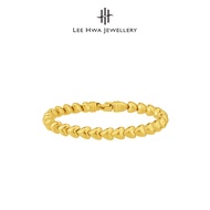 [New Italgold] Lee Hwa Jewellery 916 Gold Multi-Heart Bracelet