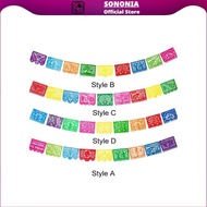 [SONONIA] Mexican Party Banner Plastic Fiesta Hanging Banner for Dia DE Los Muertos