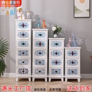 American Style Painted Solid Wood Gap Storage Cabinet Bathroom Storage Cabinet Bedroom Bedside Gap S