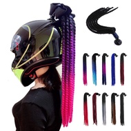 Mission A  Helmet Braids Ponytail Motorcycle Bicycle Helmet Wig Hair motor motors cod