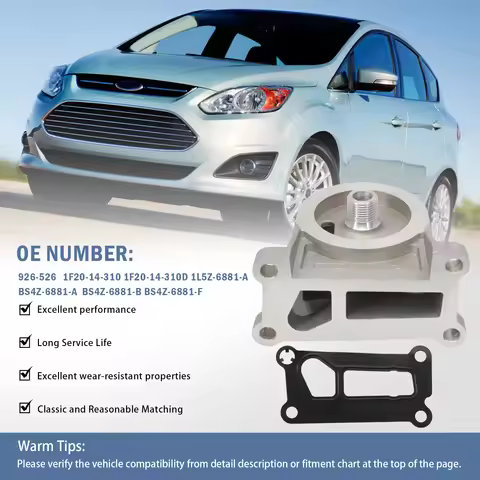 Engine Oil Filter Adapter with Seal for Focus Edge C-Max EcoSport 2001-2022 Replace BS4Z-6881-F,1L5Z