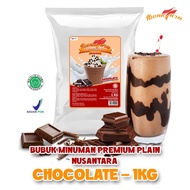 Nusantara Powder Drink Plain Chocolate/Chocolate Flavor Without Sugar 1kg &amp; 500gram Indonesia Powder