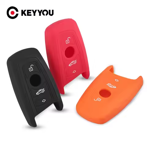 KEYYOU New Arrivel Silicone Car Key Cover Case For BMW F CAS4 5 7 Series F10 F20 F30 335 328 535 650