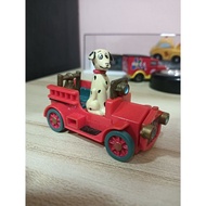 McDonalds Vintage 1992 Toy Dalmatian Dog In Red Fire Truck