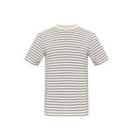 LTD เสื้อยืดลายทาง ผู้ชาย สีงาช้าง | Striped T-shirt | 00952