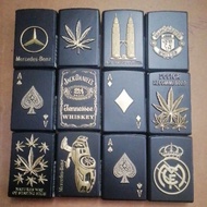 Creative Lighter Personality Metal Skull Poker Strong Windproof Flashlight Lighter Creative