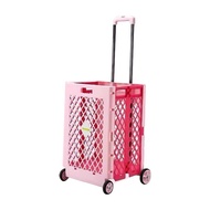 YOULITE Foldable Shopping Trolley Trolley Cart Grocery Box Small Cart Supermarket Trolley Storage Trolley Cart Market Trolley Trolley Cart Grocery Basket Kitchen Trolley Foldable Box