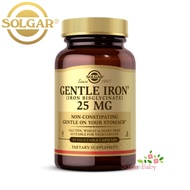 Solgar Gentle Iron 25 mg (90/180 Vegetable Capsules) วิตามินเสริมธาตุเหล็ก (90/180 เวจจี้แคปซูล)