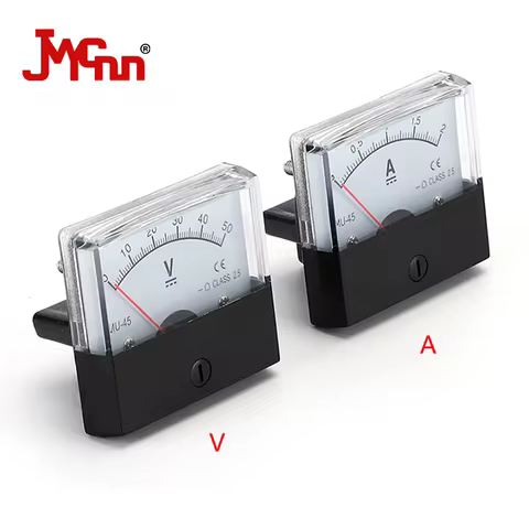MU-45 DC voltmeter 5A 20A 50A 15V 30V 50V 75V 100V 150V 200V 250V 300V pointer voltage size 58*52mm 