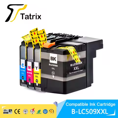 Tatrix For Brother LC509 LC505 LC509XLBK LC505XL Compatible Ink Cartridge For Brother DCP-J100 DCP-J
